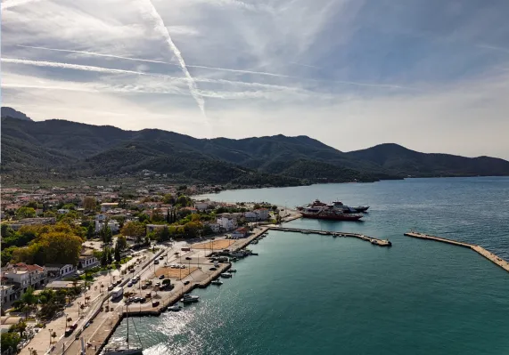 Limenas Thassos Port, Grecia