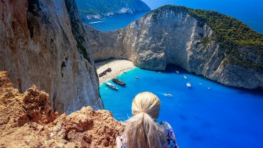 Grecia: 30 de zile plus una: Plimbare la Navagio Shipwreck beach