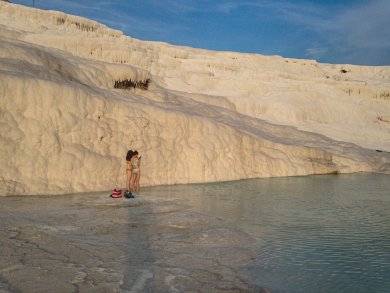 O seară la Pamukkale : poti face baie