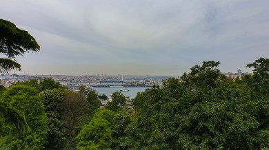 Topkapi: Palatul Sultanilor, Istanbul: Vedere din gradina
