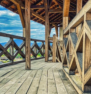 Cetatea Marienburg - Feldioara!: Din interior