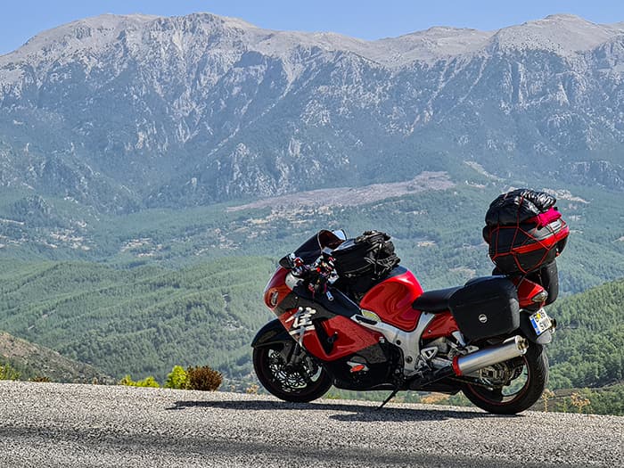 spre Antalya cu motocicleta