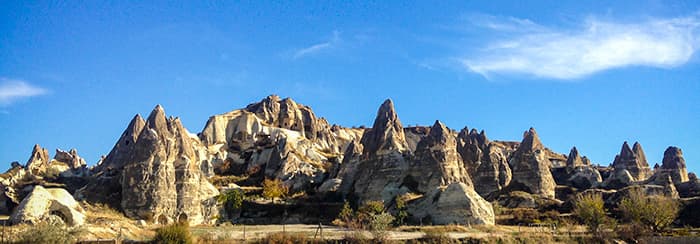 La pas prin Goreme Capadoccia