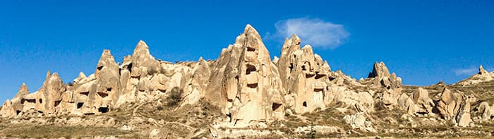 La pas prin Goreme Capadoccia