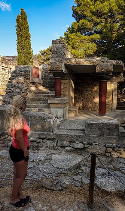 Vizită la Knossos Creta