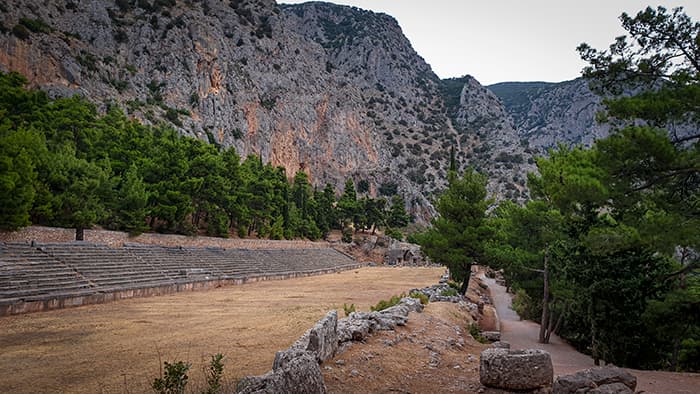 Stadionul unde aveau loc jocurile Pithiei