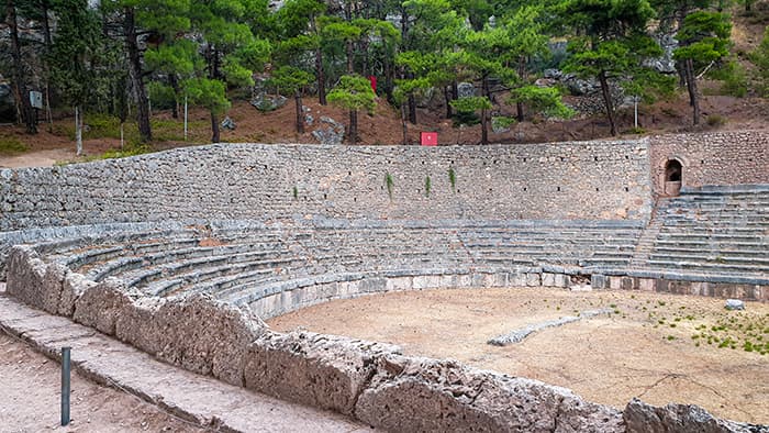 Stadionul unde aveau loc jocurile Pithiei