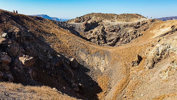 vulcanul din Santorini