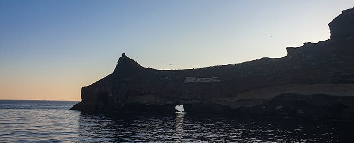 apus pe caldera Santorini