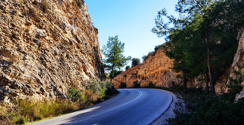 Thassos: drumuri