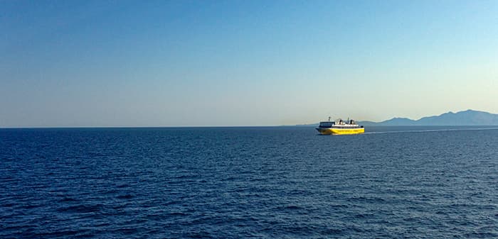 Cu ferryboatul spre Zakynthos